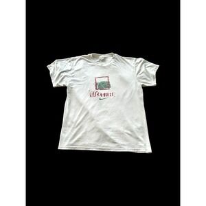 Vintage Nike Track & Field 90s  Gray Label Off White T-shirt Medium Distressed